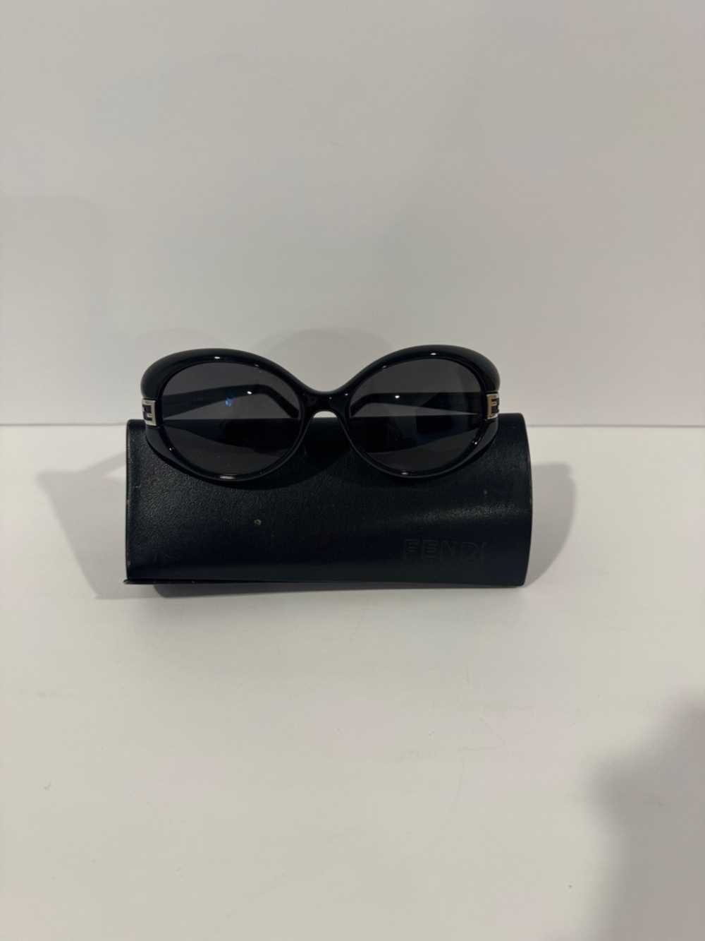 Fendi Women’s Black Oval Sunglasses